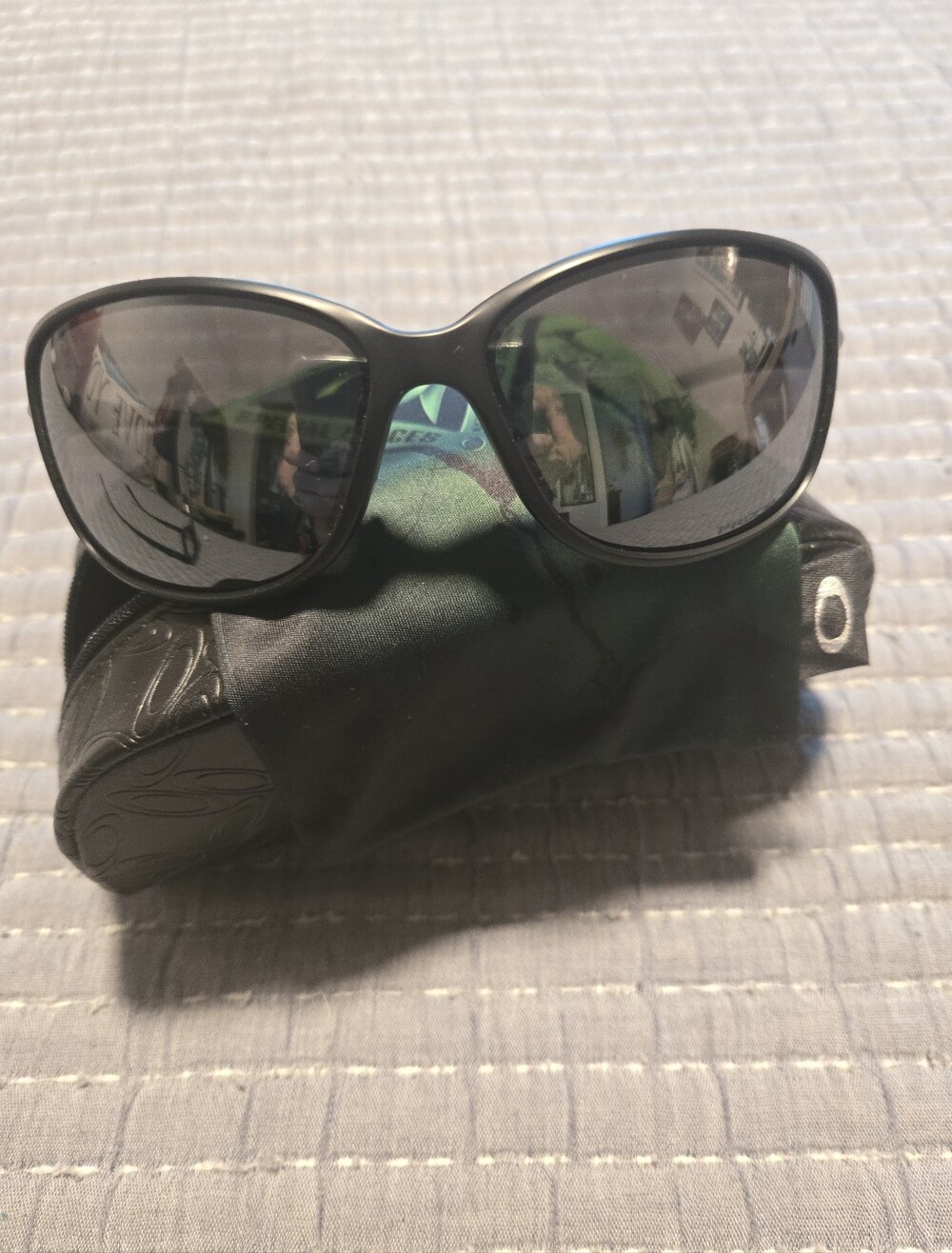 Oakley Cohort Women's Black Oversized Sunglasses with Dark Lenses